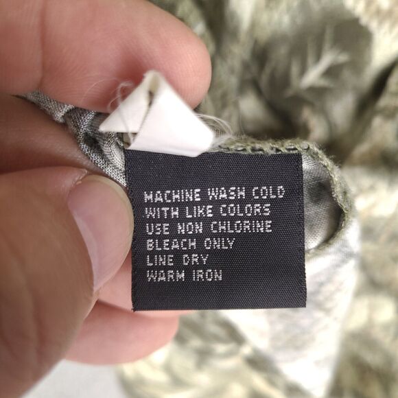 Vintage Manhattan Hawaiian Shirt Mens XL Green Leaves Rayon Button Up - Picture 6 of 12